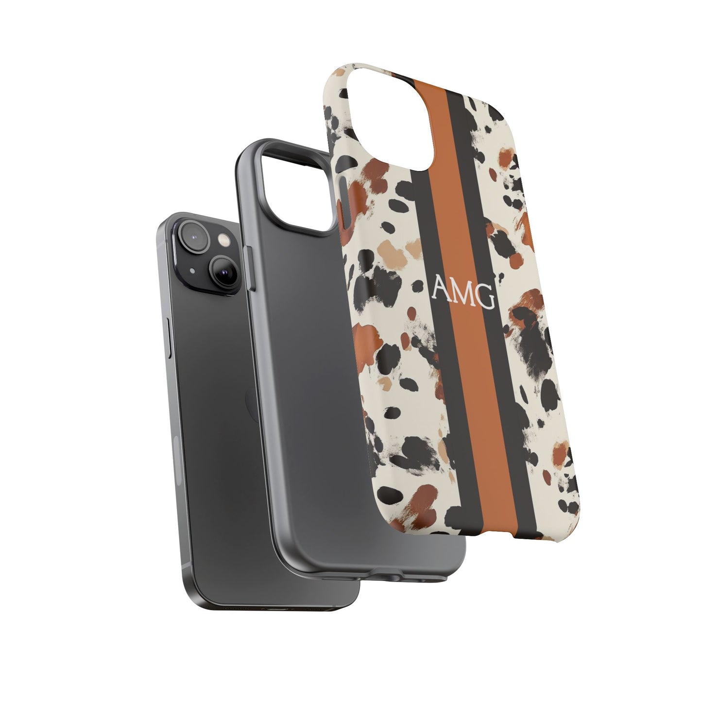 Cowhide Monogram Phone Case