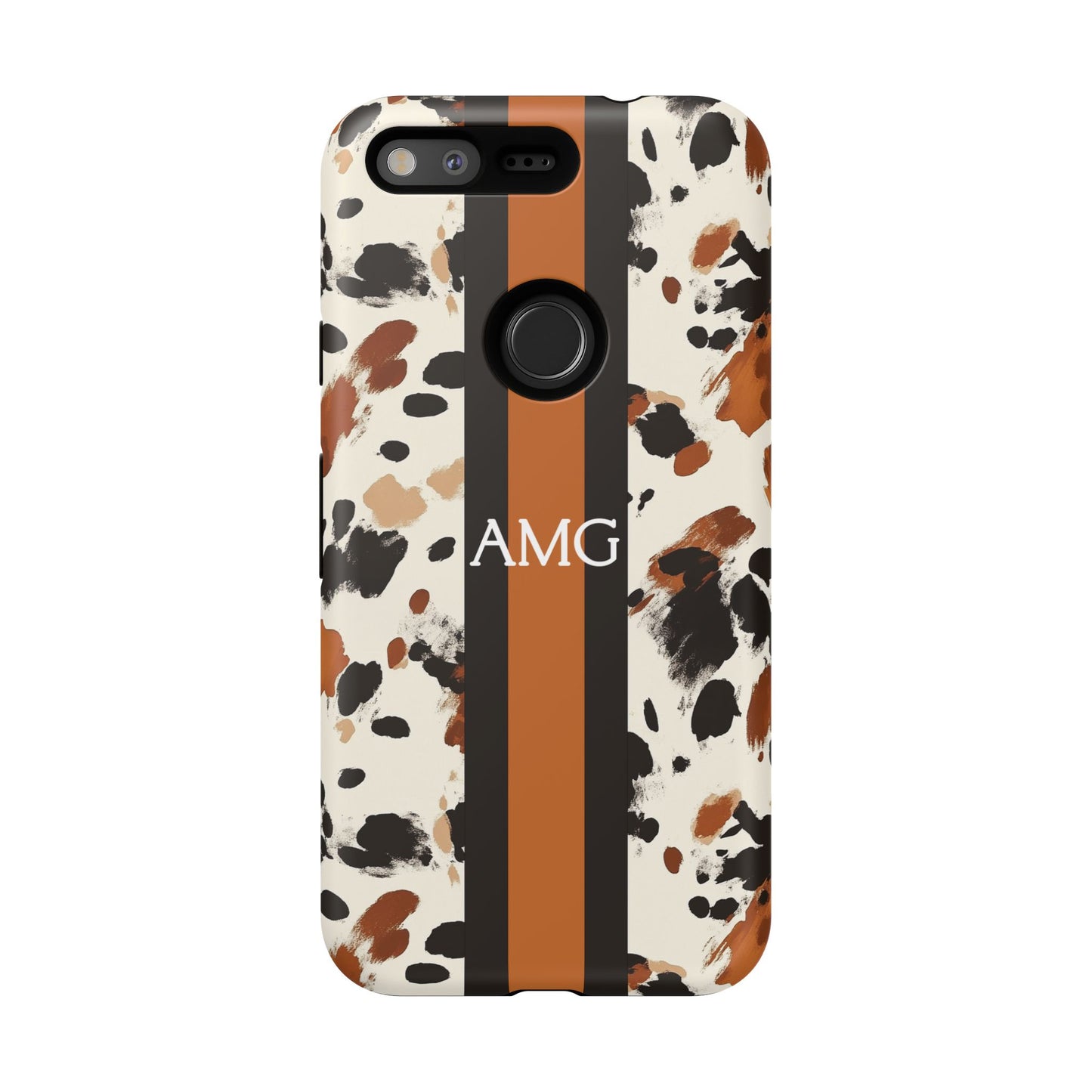 Cowhide Monogram Phone Case