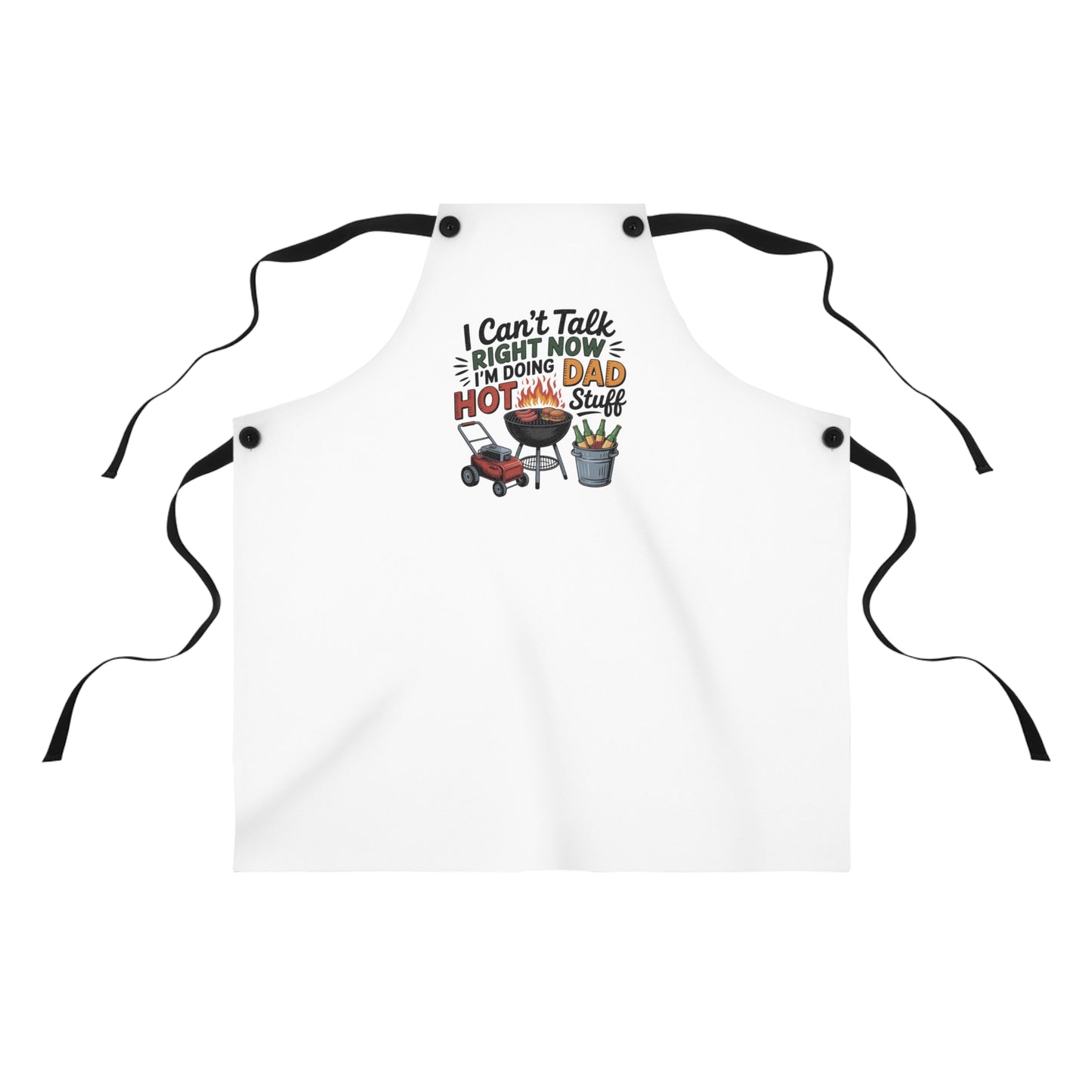 Fathers Day Apron Gift Dad Hot Stuff Apron