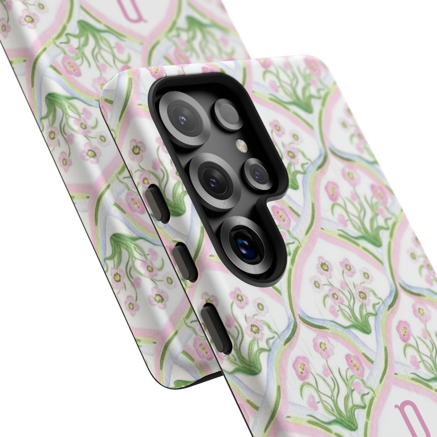 Pink Floral Personalized Phone Case