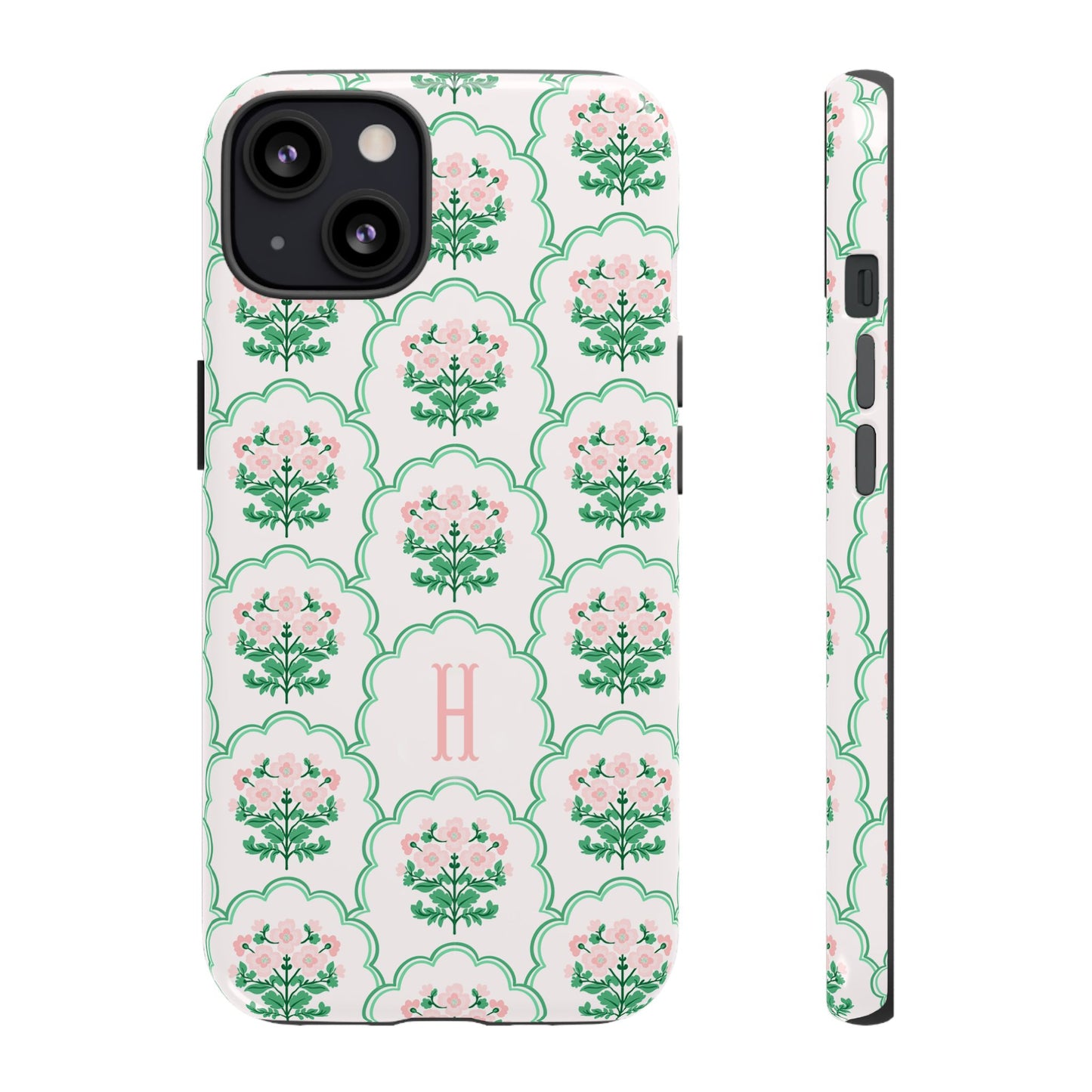Preppy Floral Personalized Phone Case