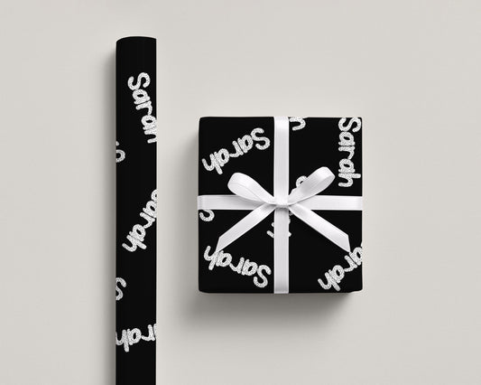 Custom Name Wrapping Paper