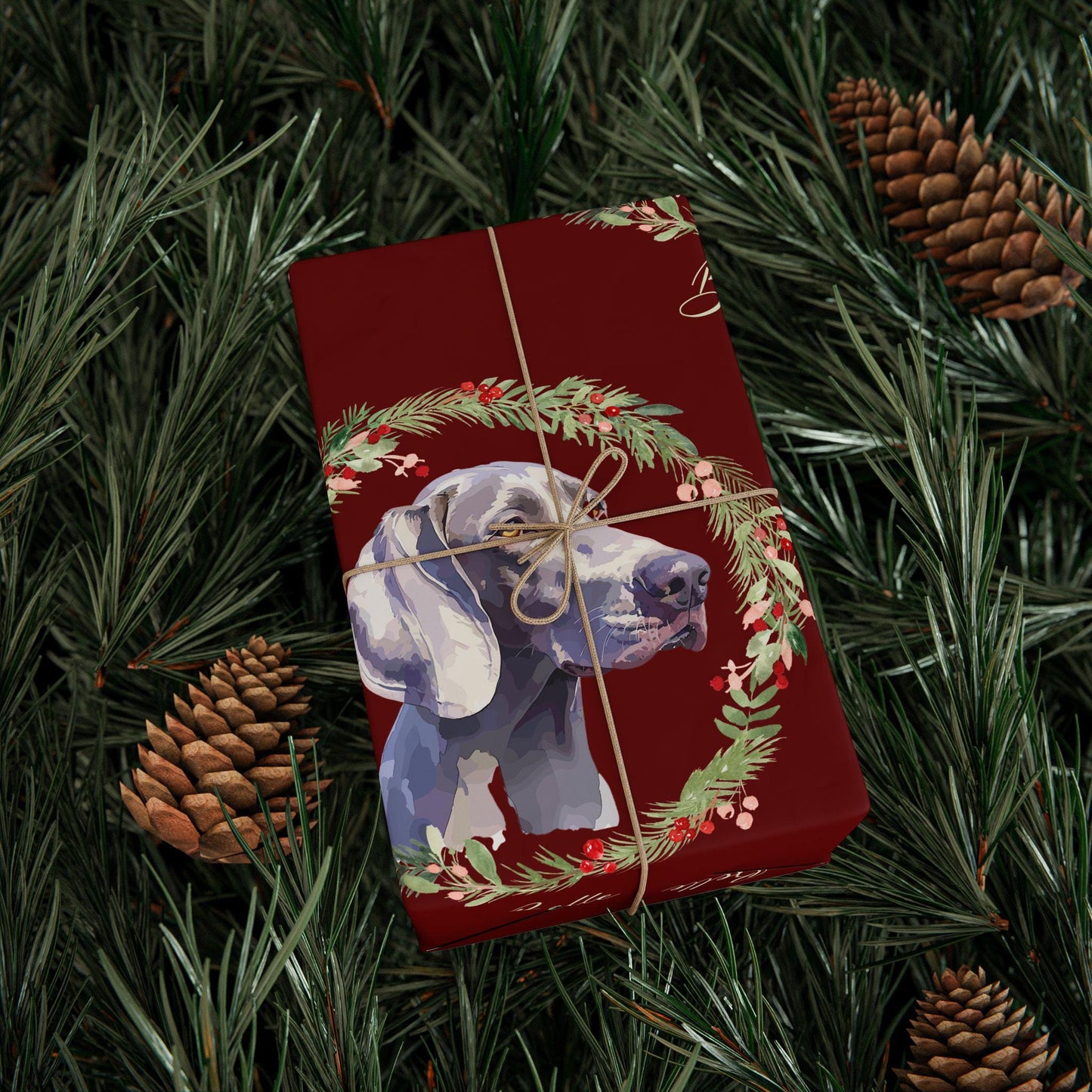 Personalized Pet Christmas Wrapping Paper