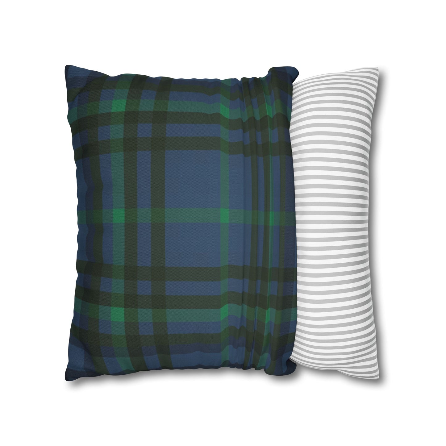 Monogram M Wreath Pillow | Decorative Square Pillowcase