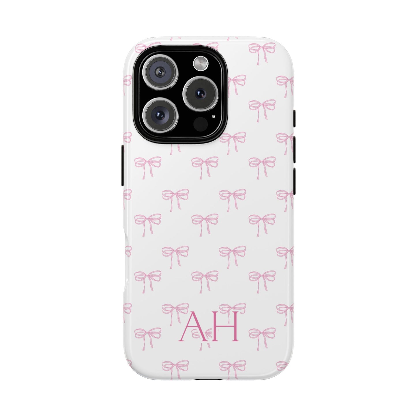 Personalized Coquette Pink Bow Phone Case