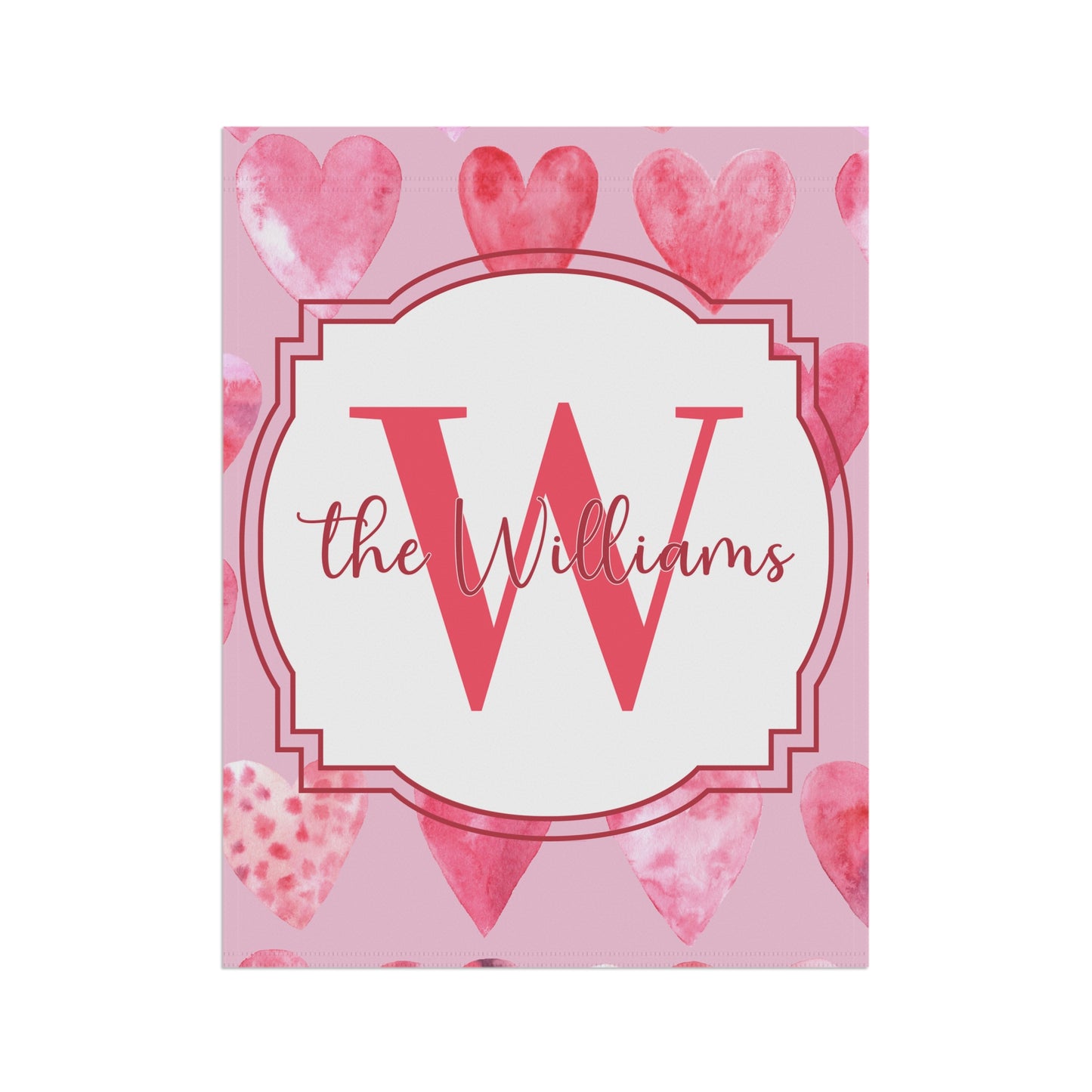 Valentine Monogram Garden Flag