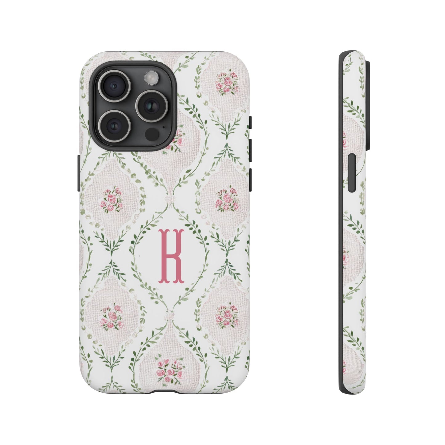 Vintage Coquette Floral Personalized Phone Case