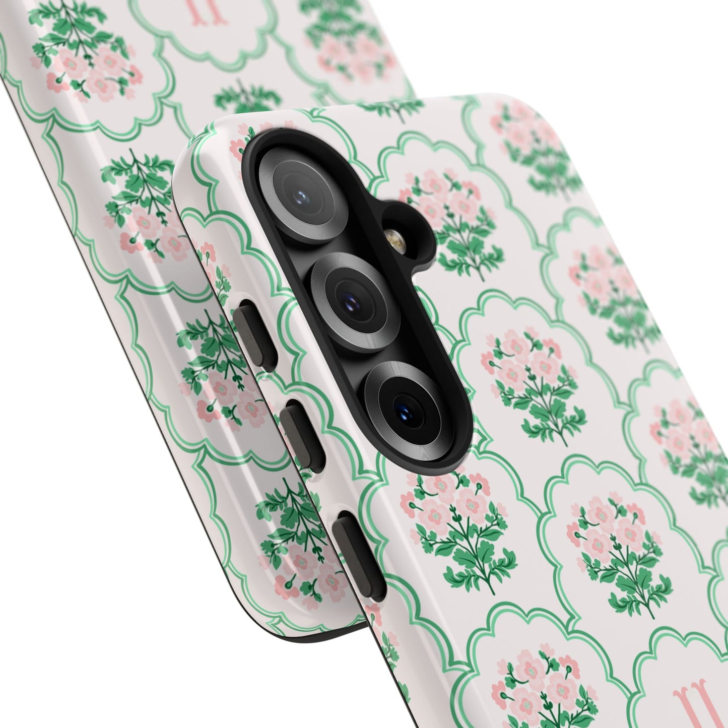 Preppy Floral Personalized Phone Case