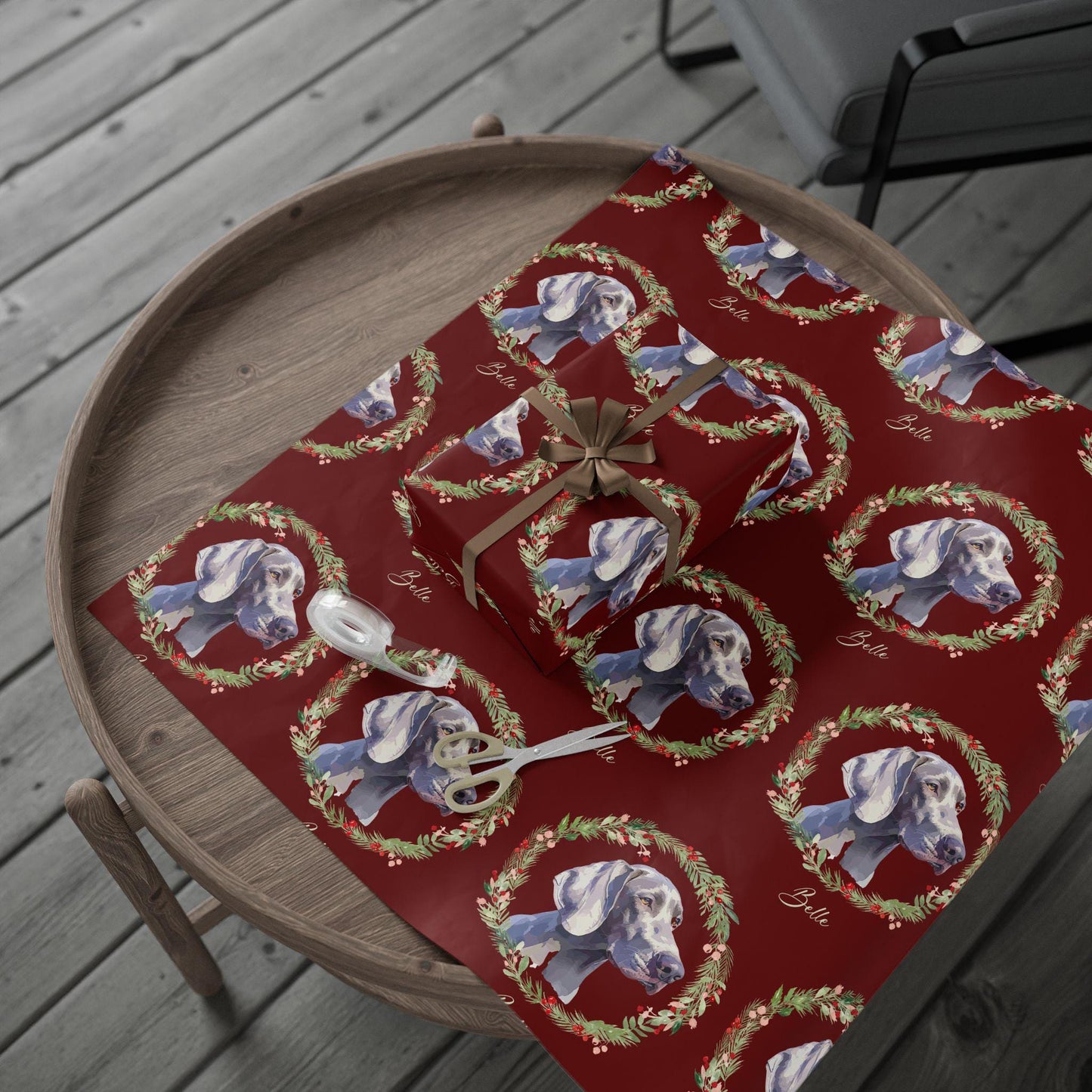 Personalized Pet Christmas Wrapping Paper