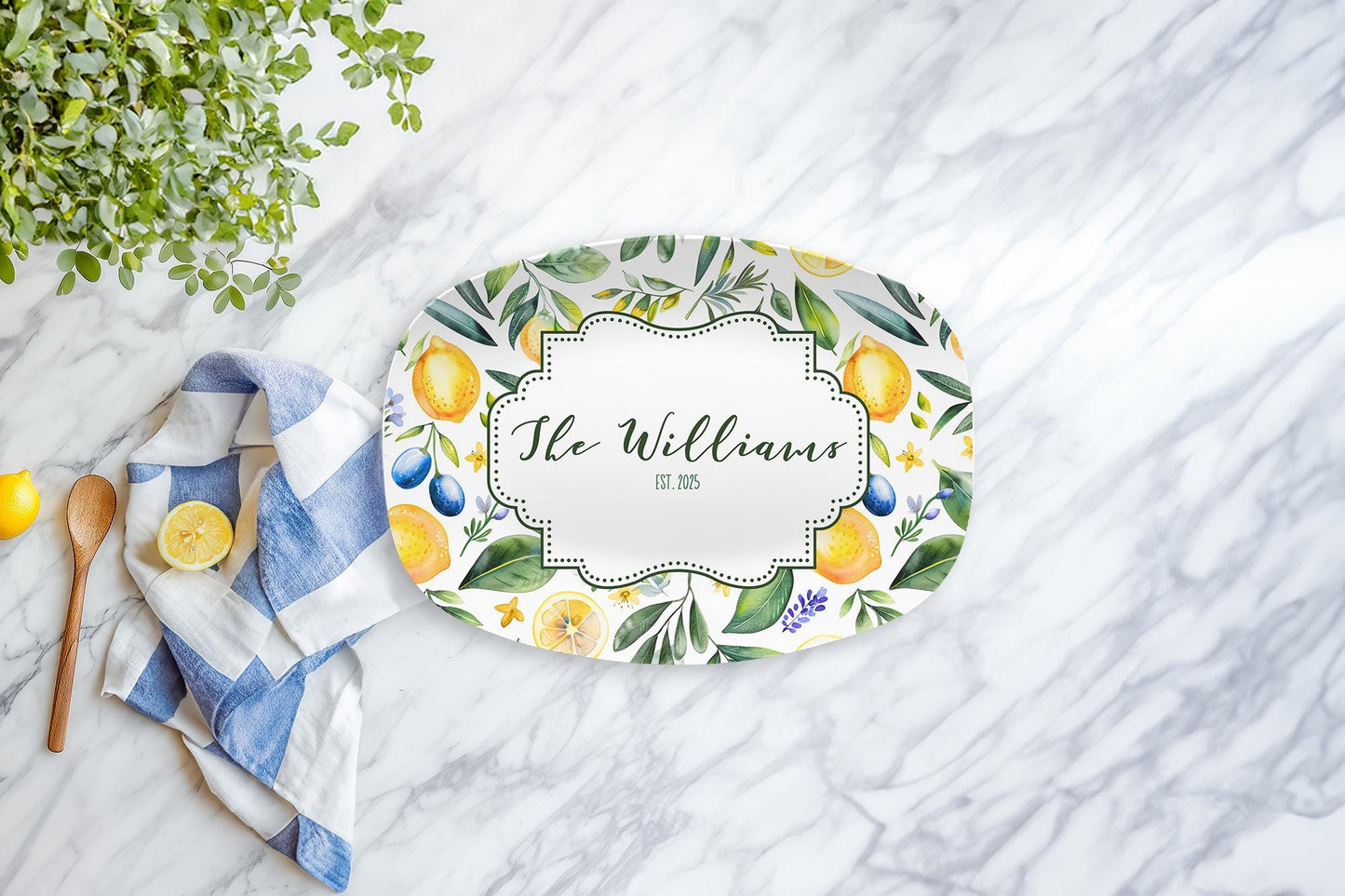Lemon Personalized Platter