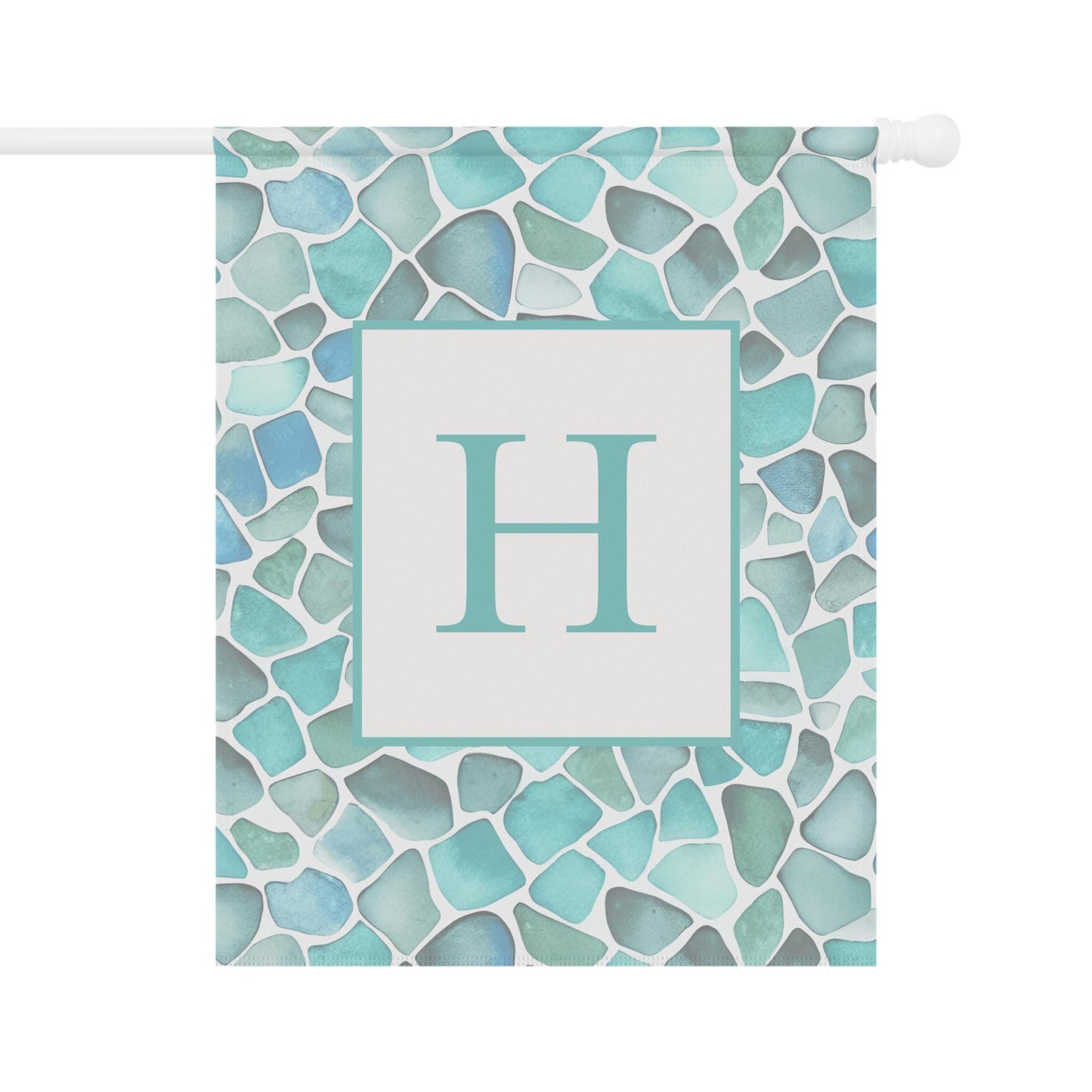 Seaglass Garden Flag Personalized