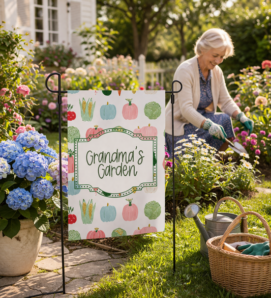 Grandma's Garden Garden Flag