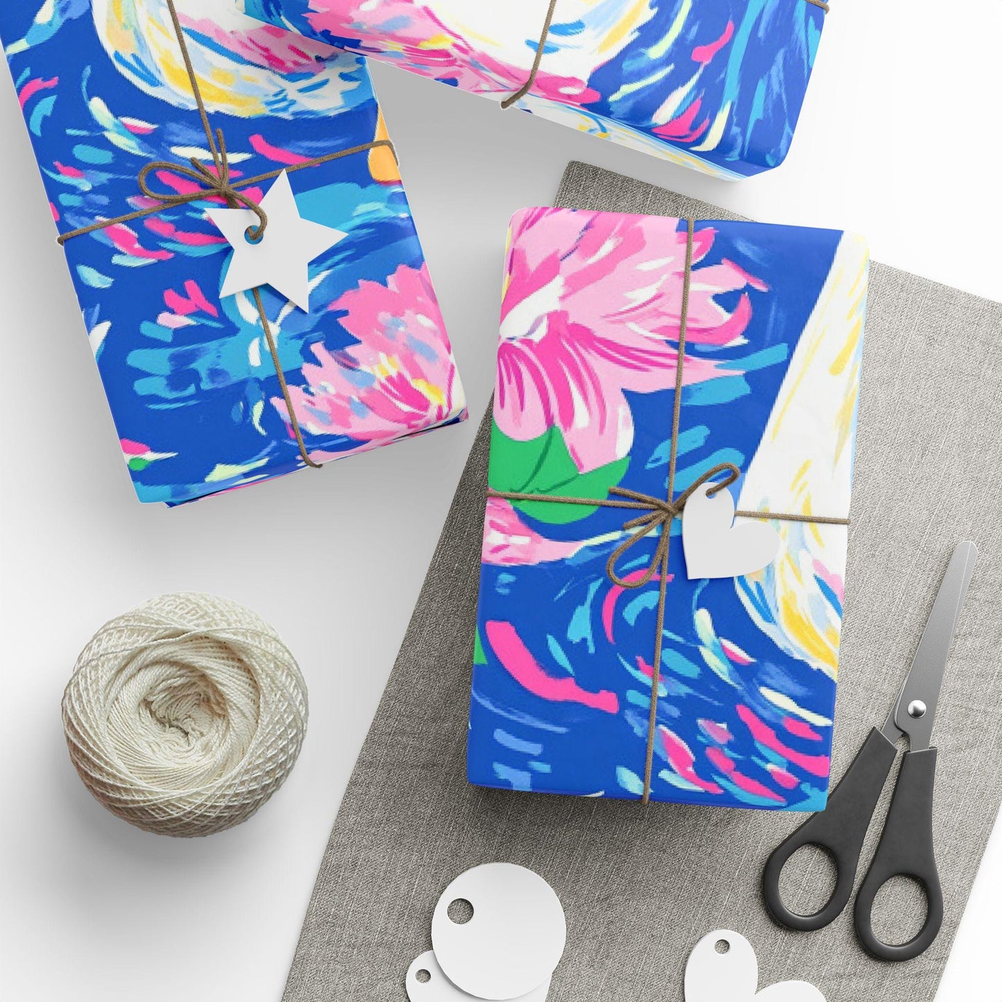 Preppy Swan Wrapping Paper