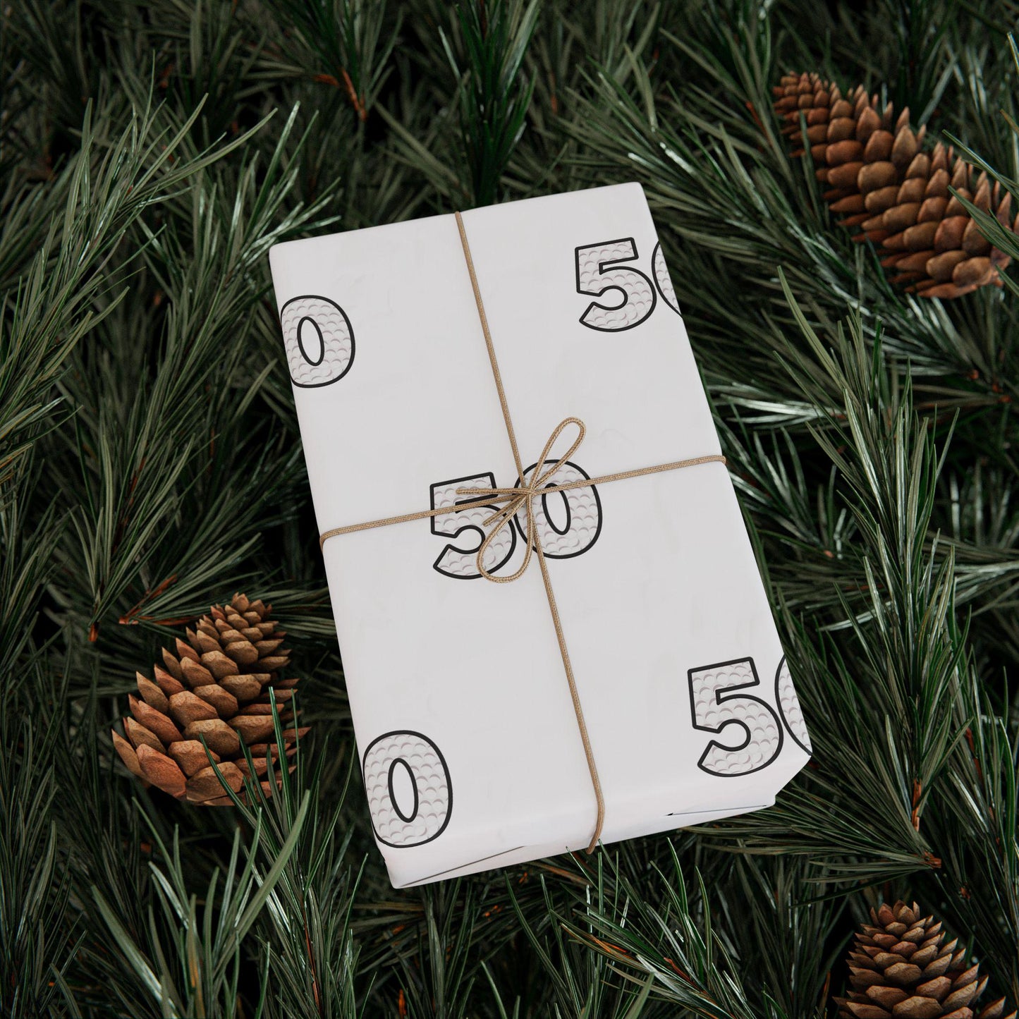 Personalized Golf Wrapping Paper Custom Age