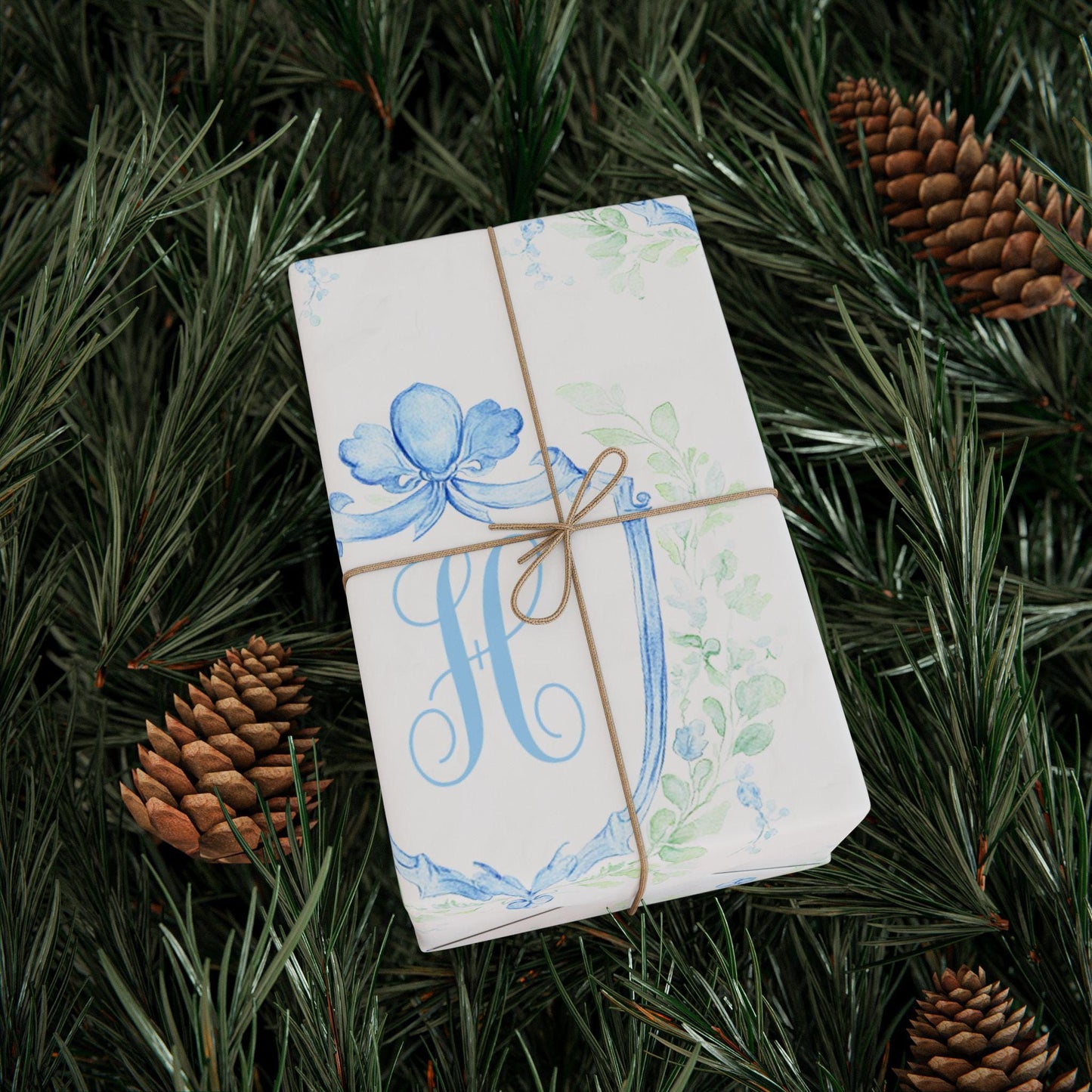 Personalized Monogram Wrapping Paper