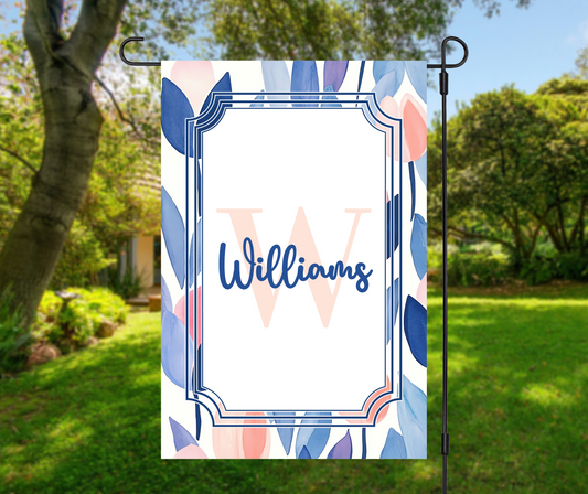 Personalized Abstract Garden Flag