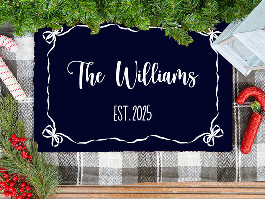 Personalized Family Name Outdoor Rug