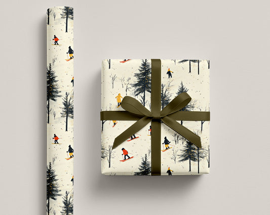 Skiing Wrapping Paper –