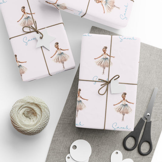 Personalized Ballerina Wrapping Paper