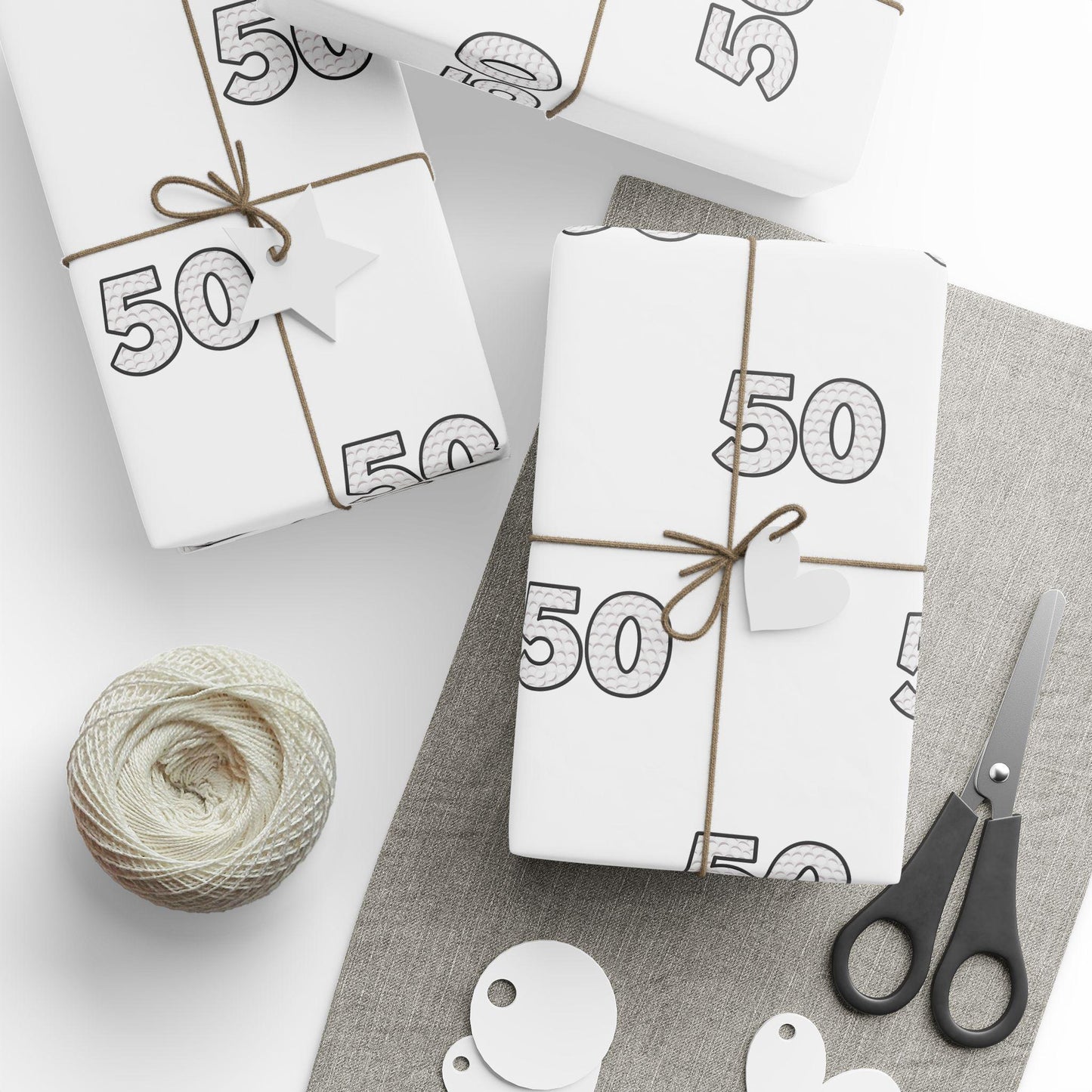 Personalized Golf Wrapping Paper Custom Age
