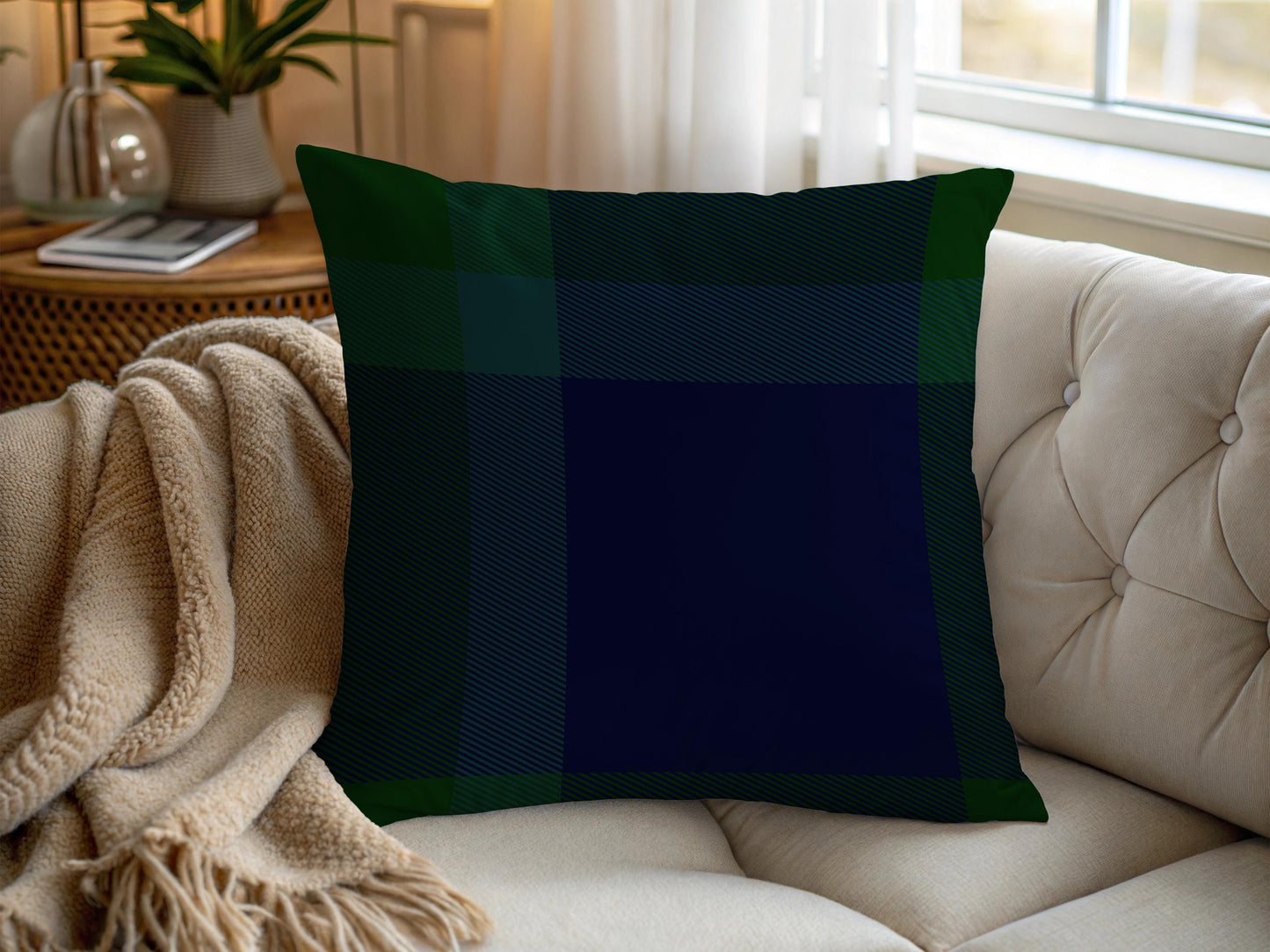 Plaid Tartan Pillow Cover