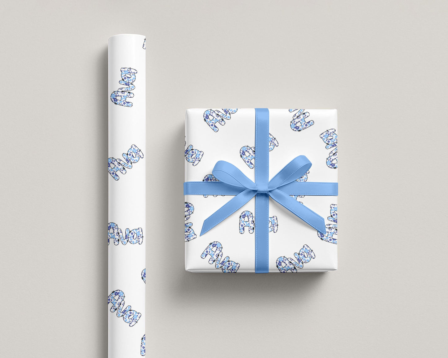 Custom Name Wrapping Paper