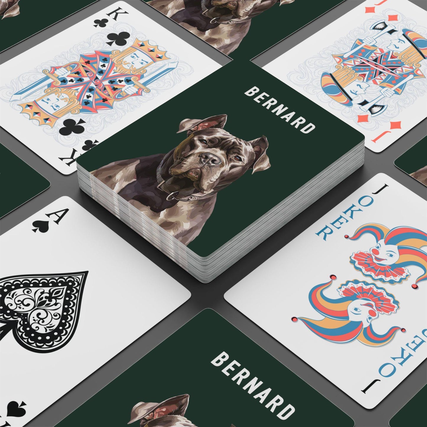 Dog Portrait Personalized Playing Cards