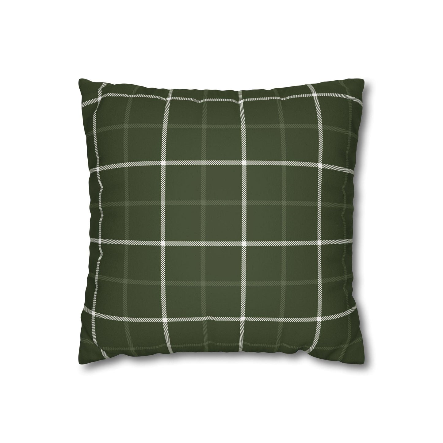 Ralph Lauren Style Green Tattersall Throw Pillow Cover