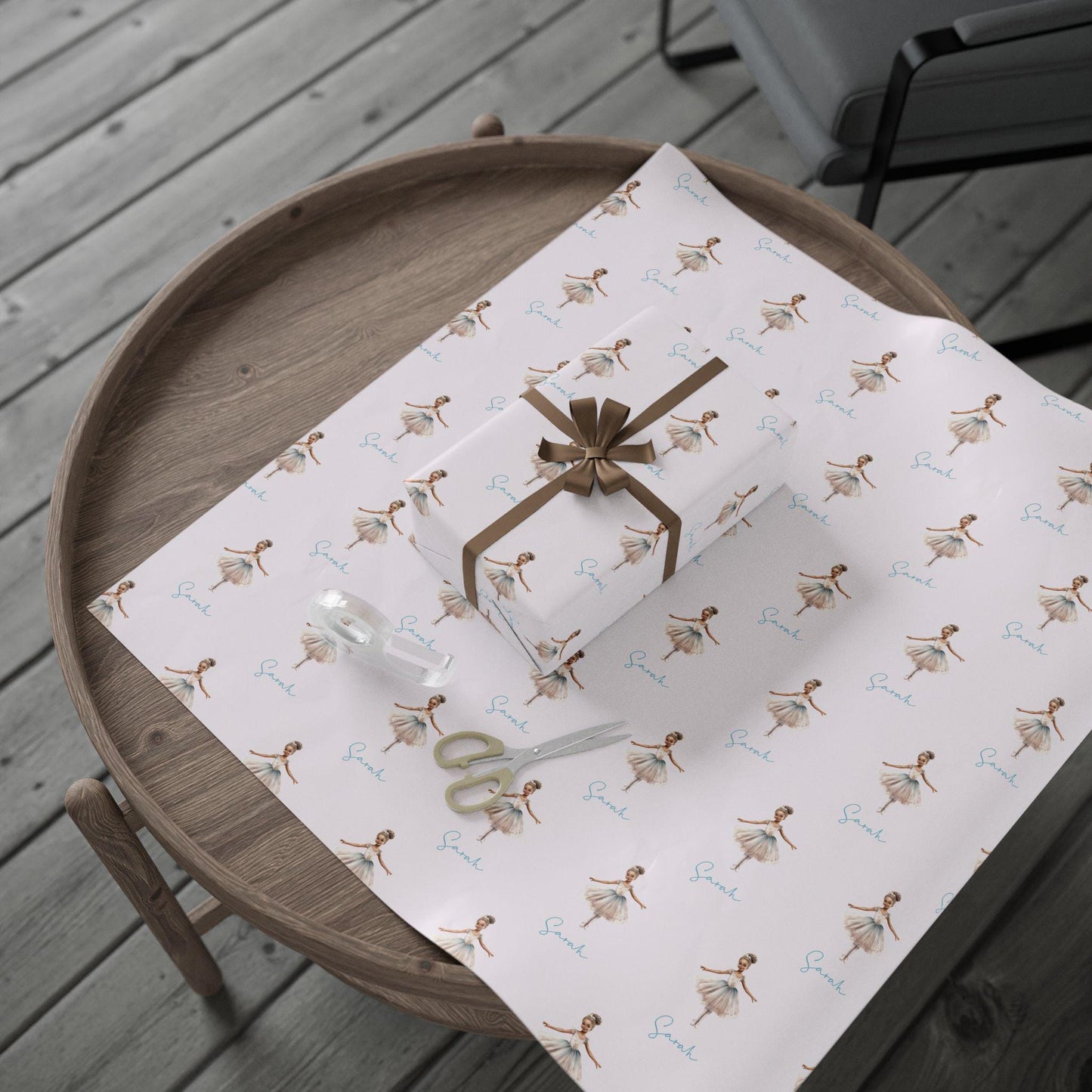 Personalized Ballerina Wrapping Paper