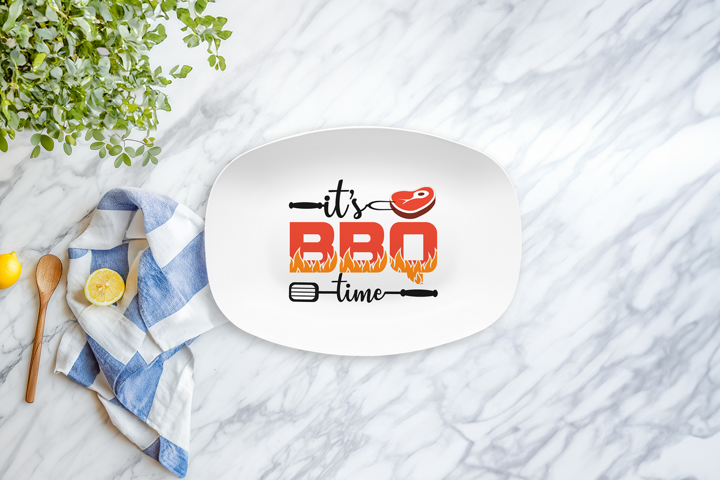 BBQ Time Platter Summer Grilling Tray