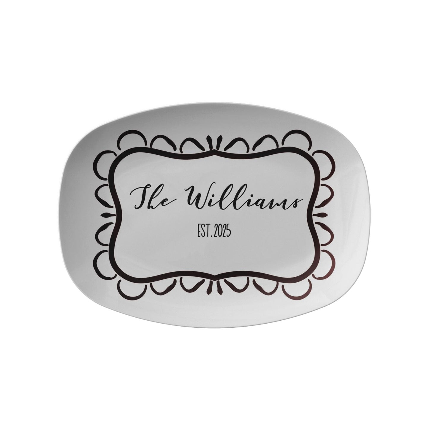 Personalized Newlyweds Platter