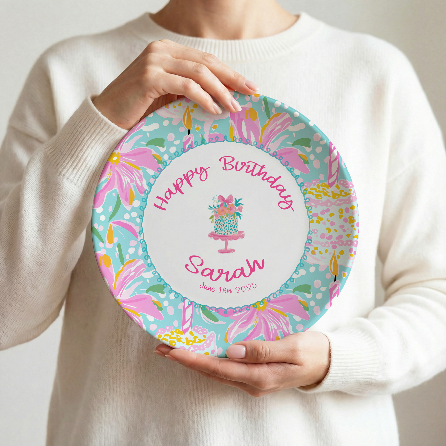Personalized Birthday Plate | Personalized Birthday Keepsake Plate