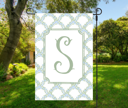 Personalized Monogram Garden Flag