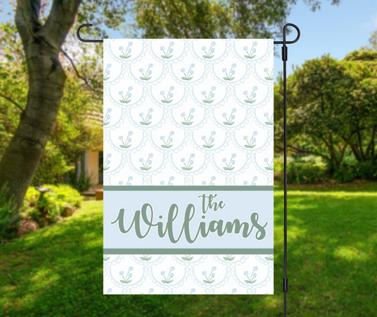 Personalized Grandmillennial Garden Flag
