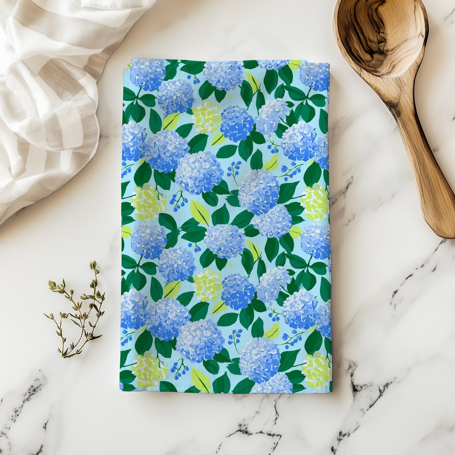 Hydrangea Tea Towel
