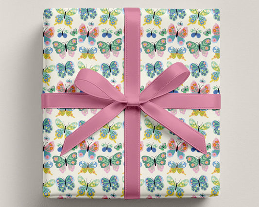 Butterflies Wrapping Paper Gift Wrap Roll