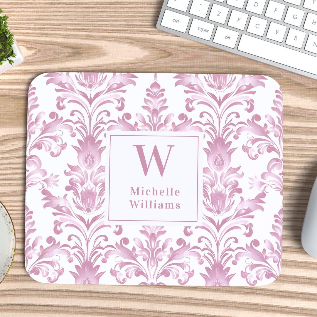 Shabby Chic Personalized Mouse Pad