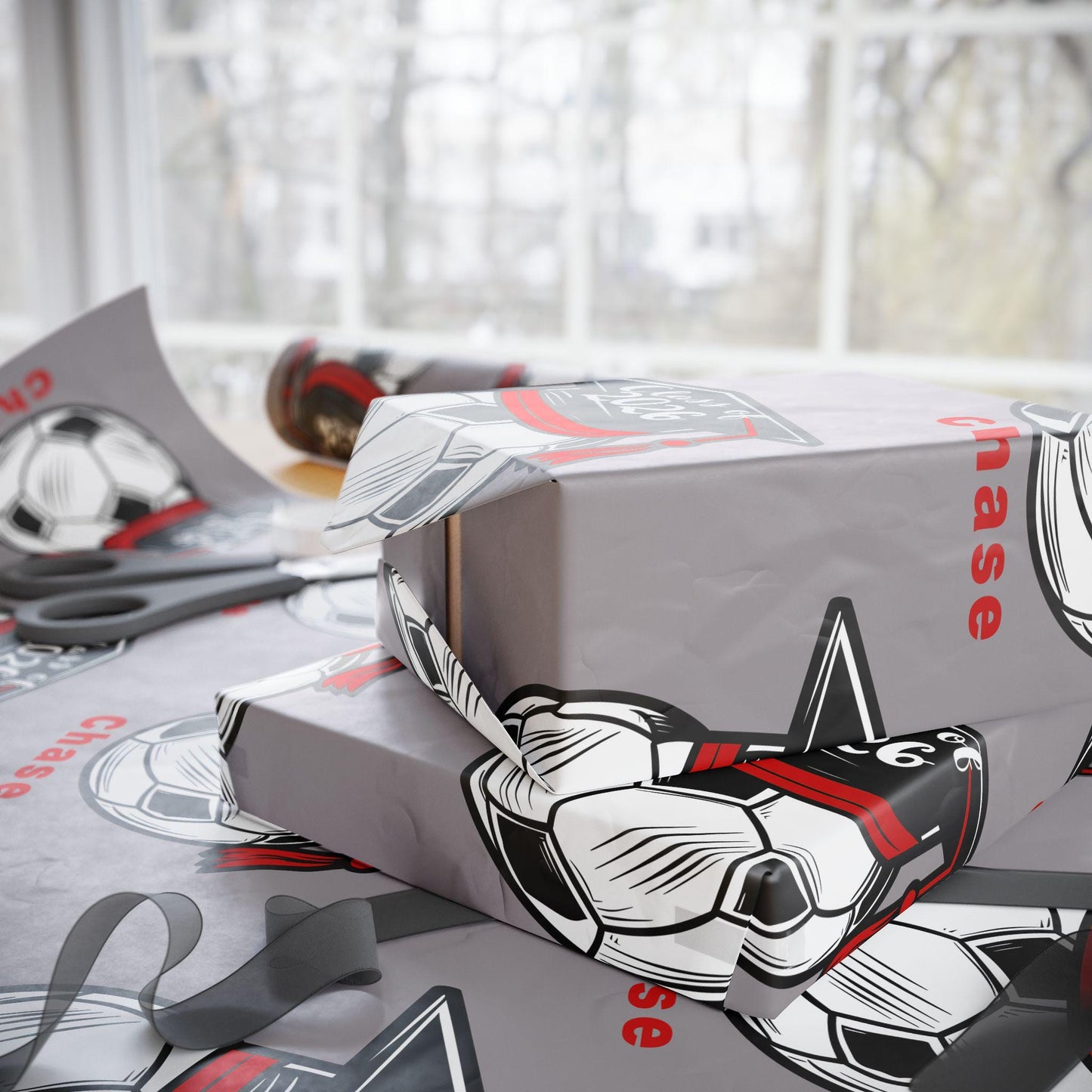 Class of 2026 Soccer Personalized Wrapping Paper