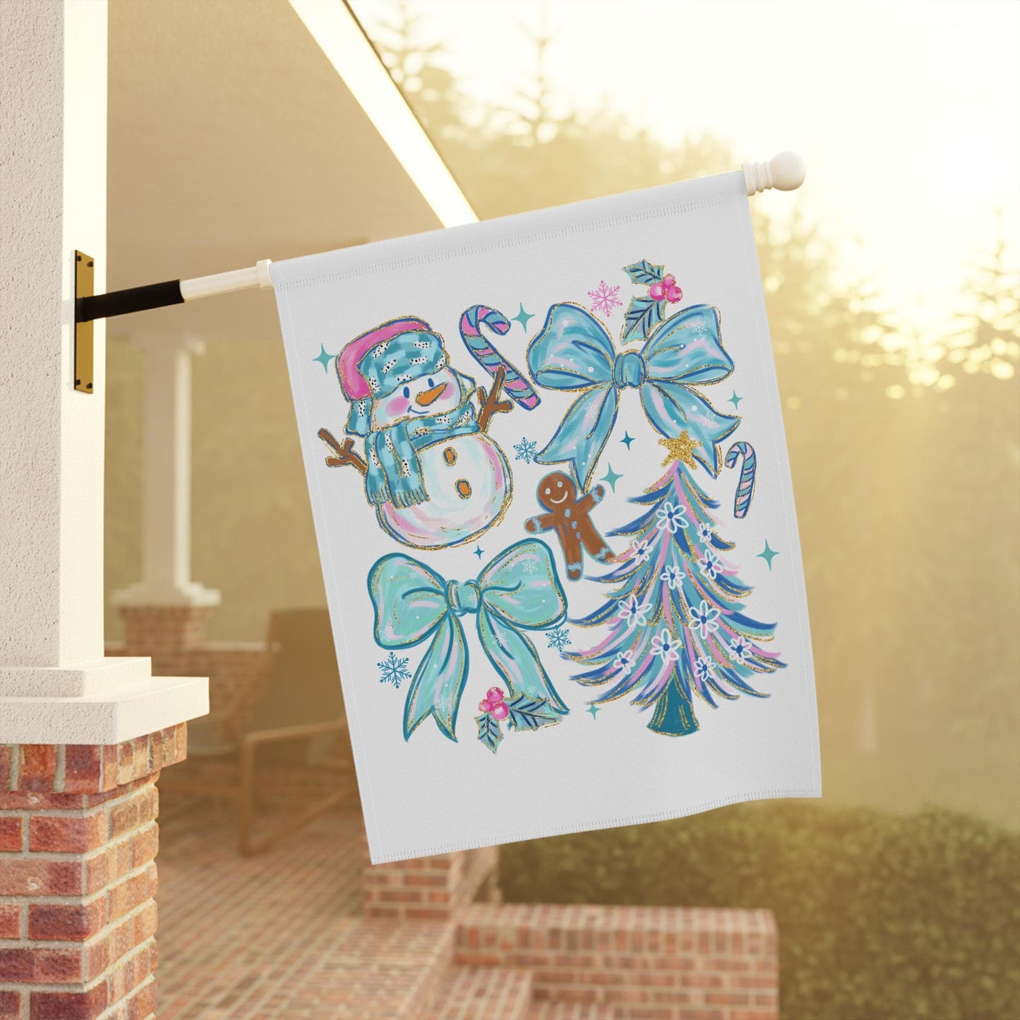 Whimsical Winter Garden Flag