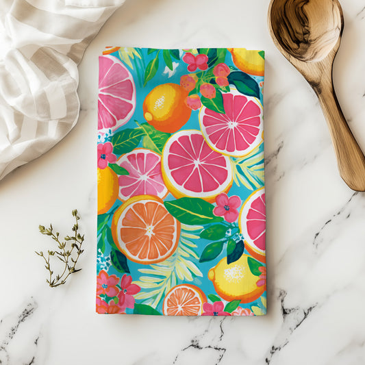 Grapefruit and Orange Tea Towel