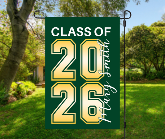 Class of 2026 Graduation Personalized Garden Flag