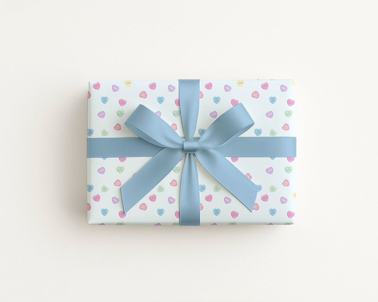 Valentine Day Conversation Heart Wrapping Paper