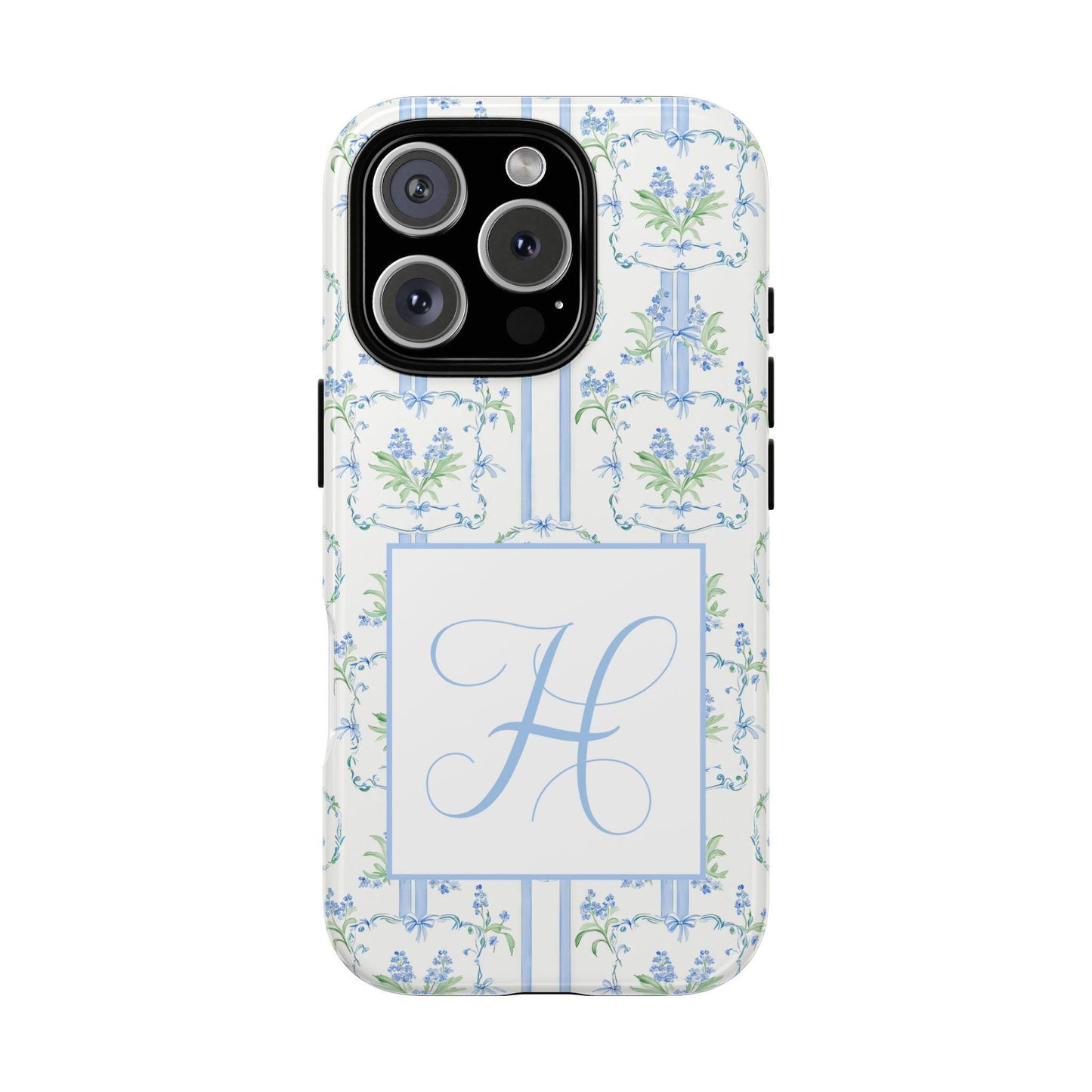 Personalized Hyacinth Floral Monogram Phone Case