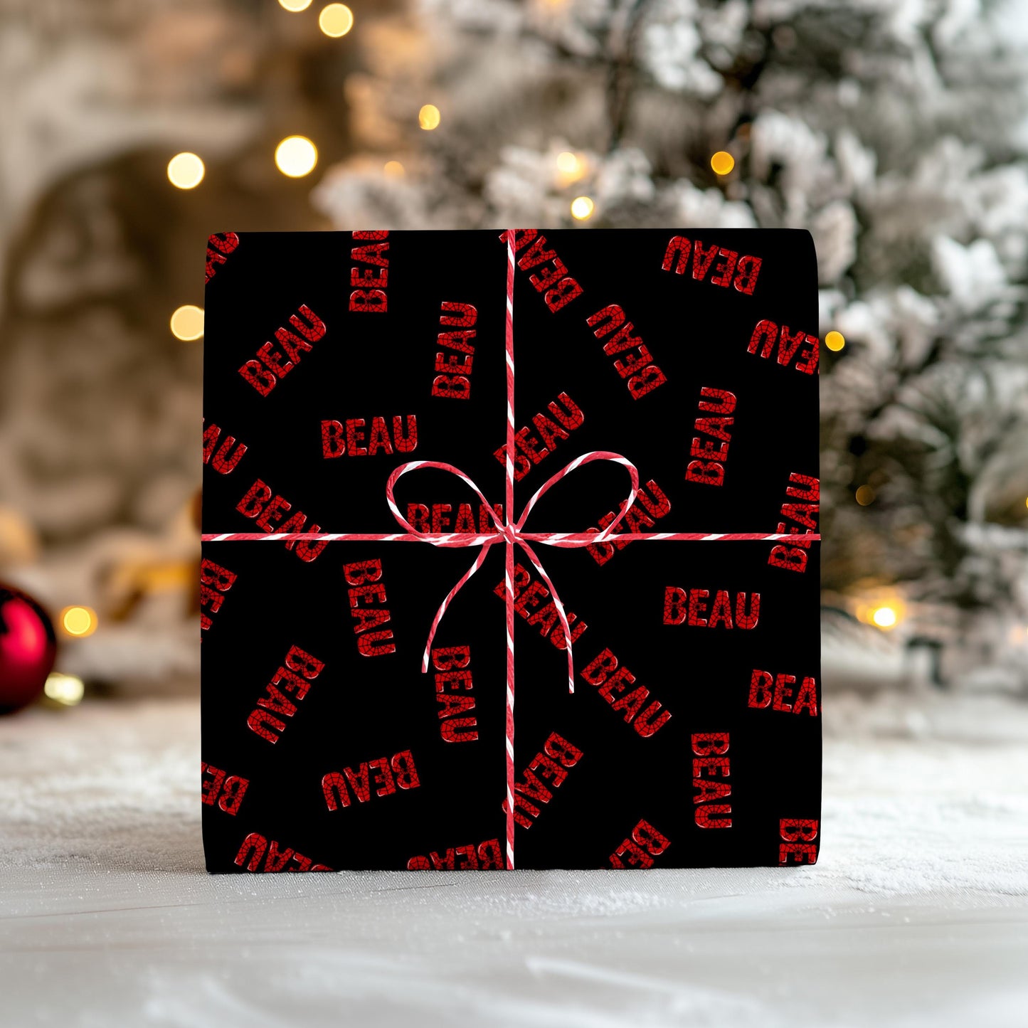 Personalized Superhero Gift Wrap