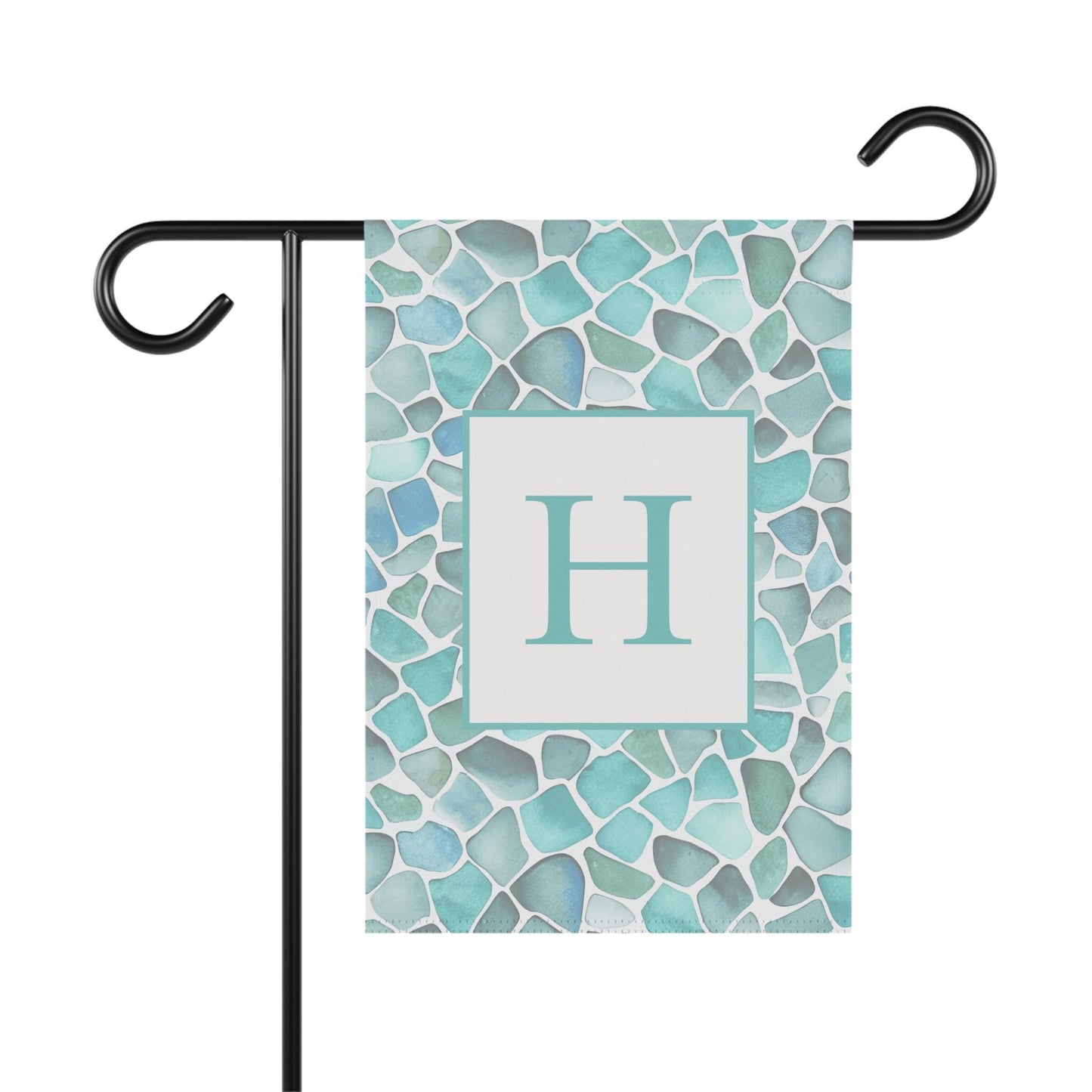 Seaglass Garden Flag Personalized
