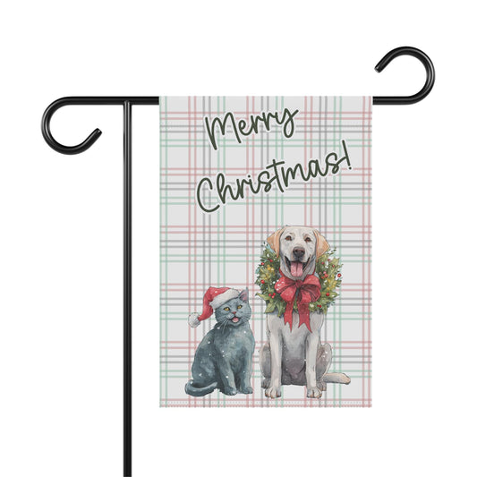 Custom Pet Christmas Garden Flag