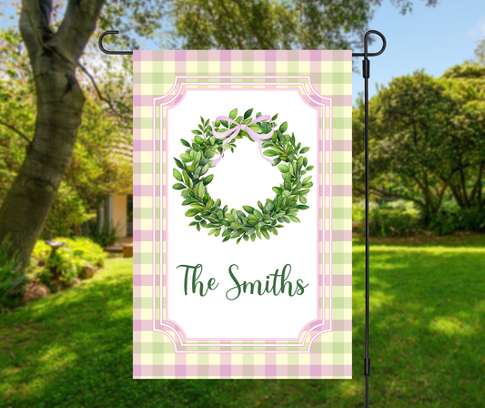 Personalized Spring Garden Flag
