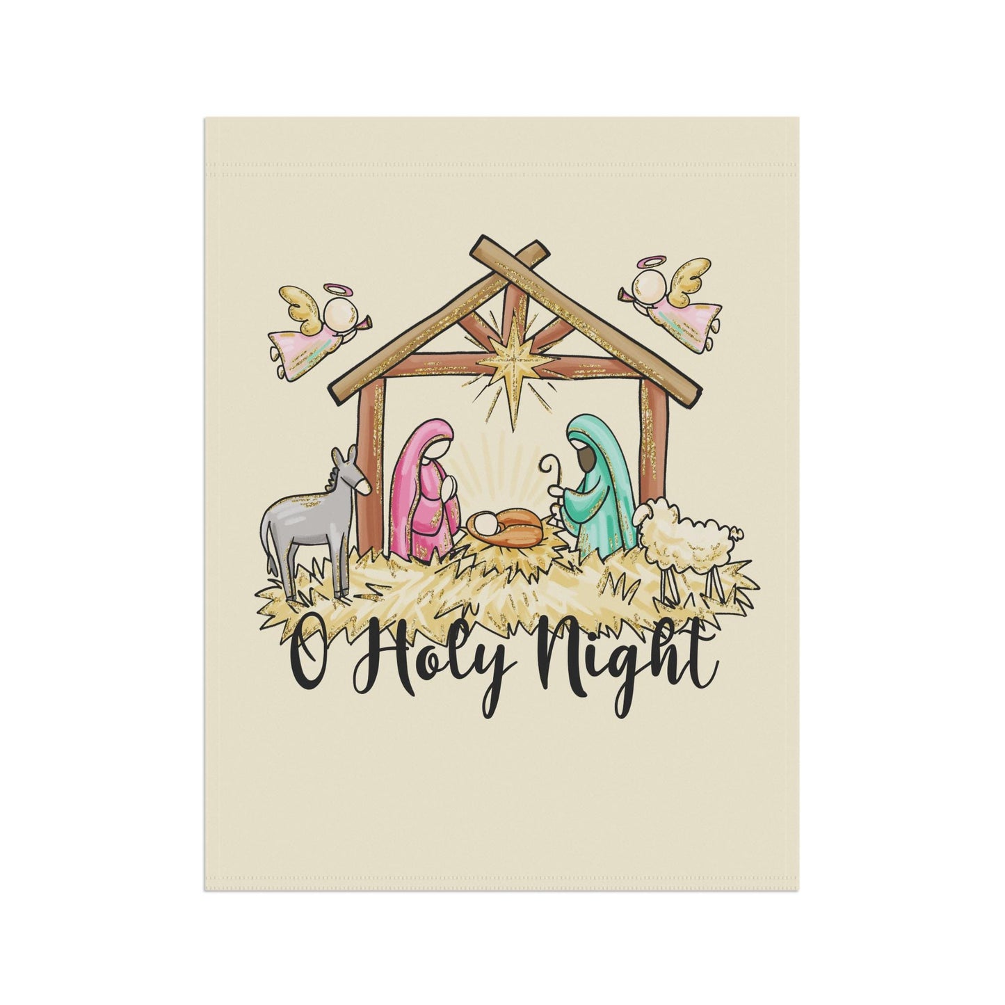 Nativity Garden Flag