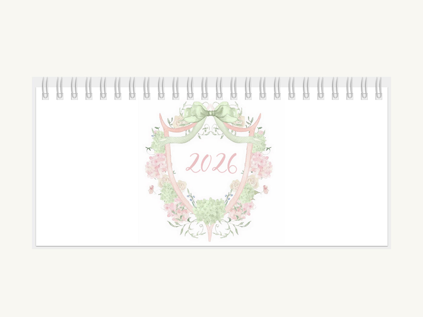 2026 Monogram Desk Calendar