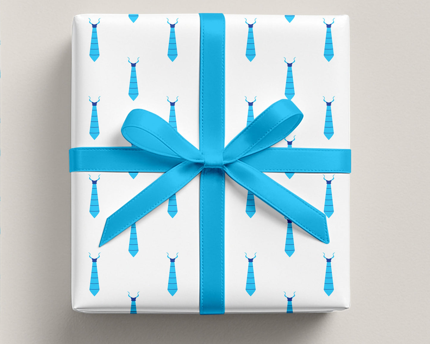 Fathers Day Dad Tie Wrapping Paper